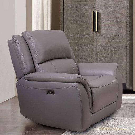 GORGIUS Power Recliner, Light Gray Recliner FOA East