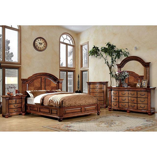 Bellagrand Antique Tobacco Oak E.King Bed Bed FOA East