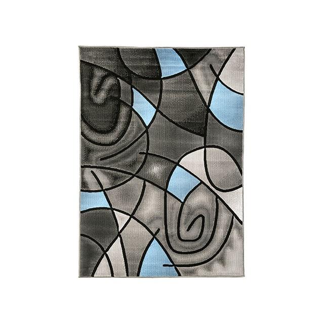 Sivas Charcoal Blue 5' X 8' Area Rug Rug FOA East