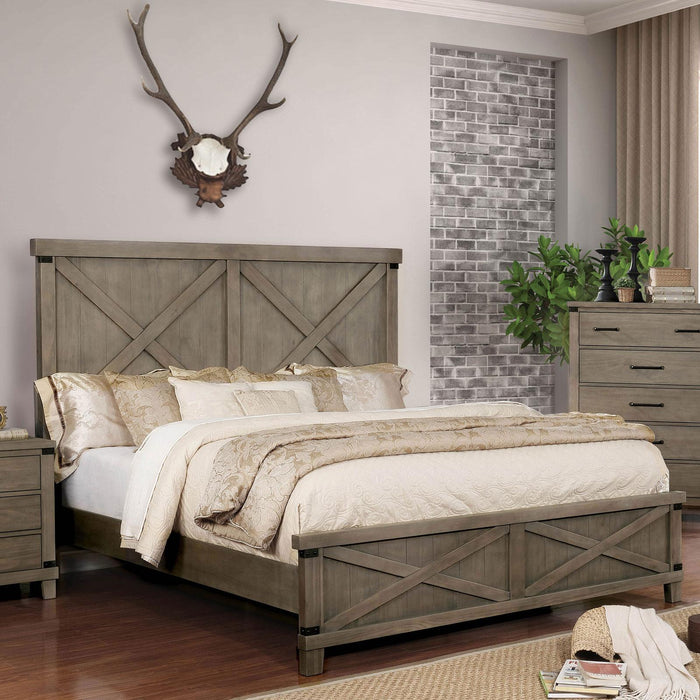 Bianca Dark Walnut E.King Bed Bed FOA East