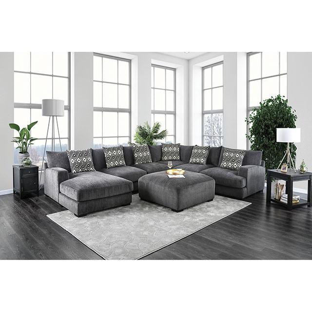 Kaylee Gray Ottoman Ottoman FOA East