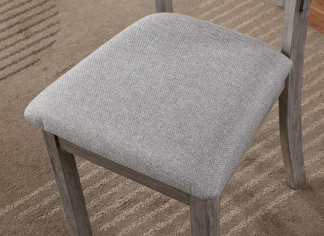 LAQUILA Side Chair (2/CTN), Gray Dining Chair FOA East