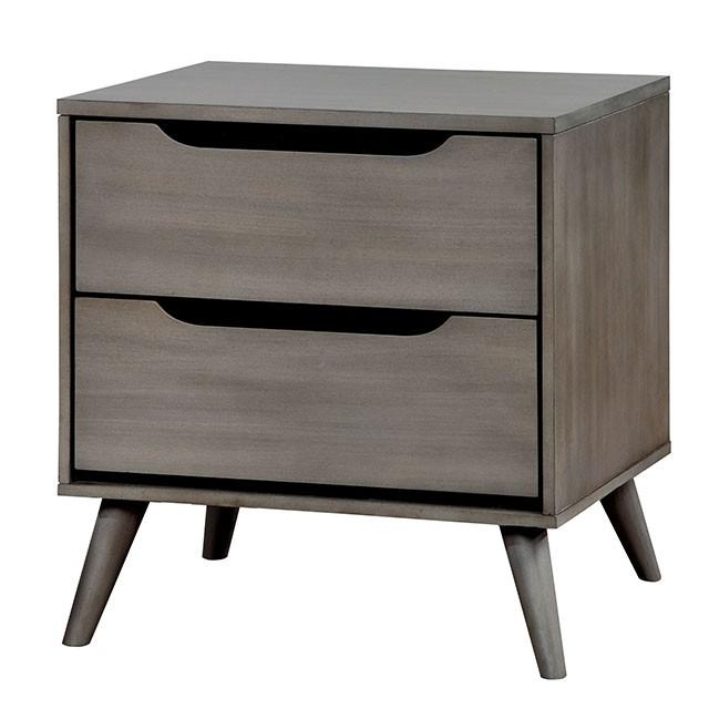 Lennart Gray Night Stand Nightstand FOA East