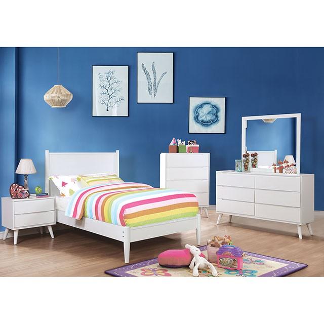 LENNART II White Cal.King Bed Bed FOA East