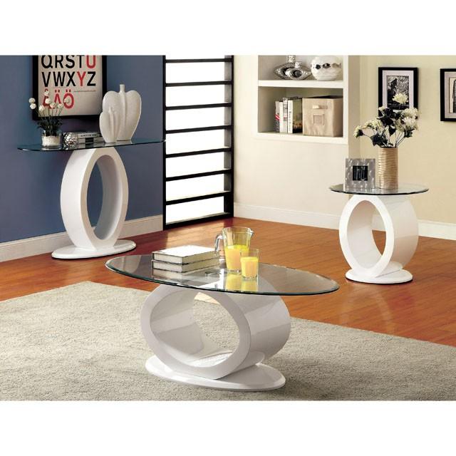 LODIA III White Coffee Table, White Coffee Table FOA East