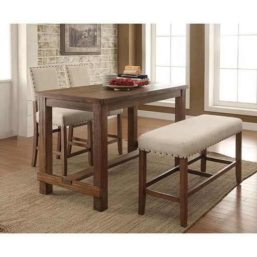 SANIA Rustic Oak Counter Ht. Chair (2/CTN) Dining Chair FOA East