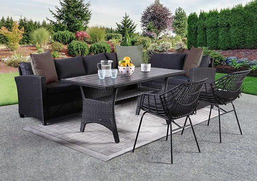 Shonda 3 PC. Patio Dining Set Outdoor Dining Set FOA East