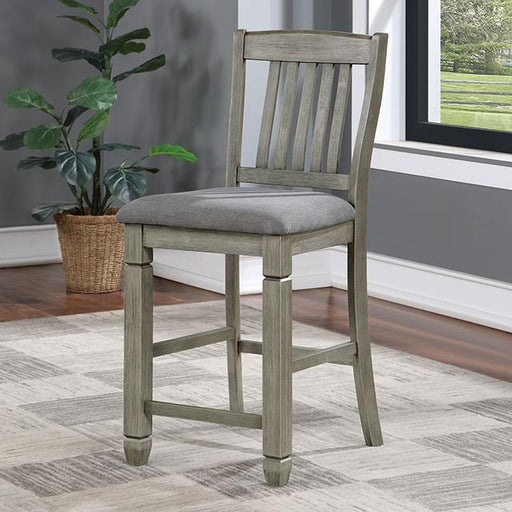 ANAYA Counter Ht. Chair (2/CTN), Gray/Lt. Gray Barstool FOA East