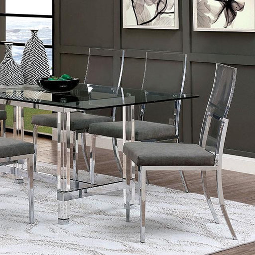 Casper Chrome Dining Table Dining Table FOA East