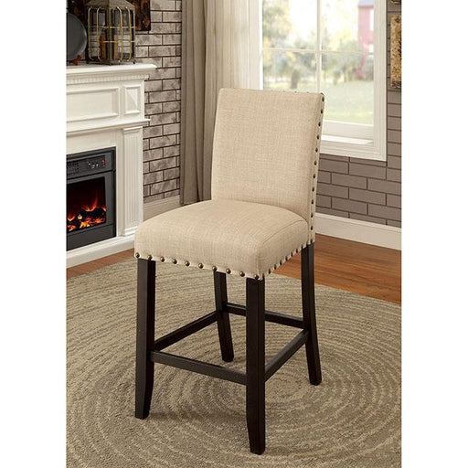 Kaitlin Light Walnut/Beige Counter Ht. Chair (2/CTN) Dining Chair FOA East