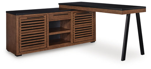 Kallari Credenza with Desk Return - Dayton Discount Furniture