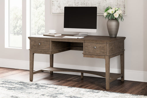 Janismore Home Office Storage Leg Desk Desk Ashley Furniture