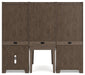 Janismore 6-Piece Bookcase Wall Unit with Desk Desk Ashley Furniture