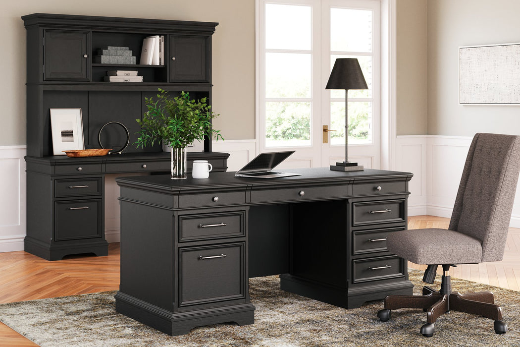 Beckincreek Home Office Credenza with Hutch Desk Ashley Furniture