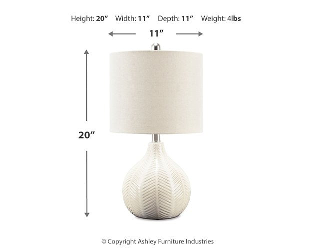 Rainermen Table Lamp Lamp Ashley Furniture