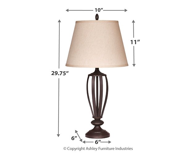Mildred Table Lamp (Set of 2) Lamp Set Ashley Furniture
