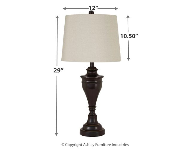 Darlita Table Lamp (Set of 2) Lamp Set Ashley Furniture