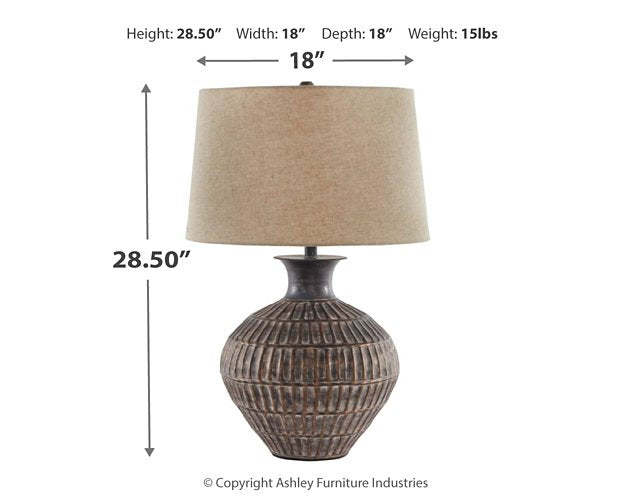 Magan Table Lamp Lamp Ashley Furniture