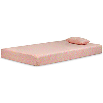 iKidz Pink Mattress and Pillow Mattress Ashley Furniture