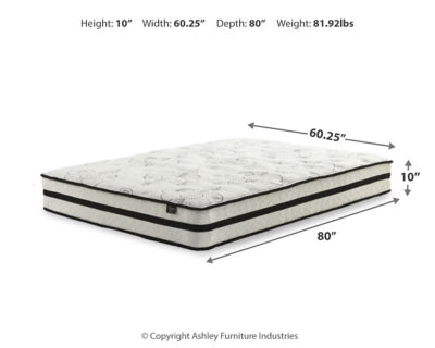 Chime 10 Inch Hybrid Mattress in a Box - Dayton Discount Furniture