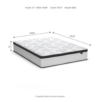 Chime 12 Inch Hybrid Mattress in a Box - Dayton Discount Furniture