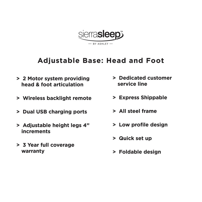 Head-Foot Model-Good Adjustable Base Adjustable Base Ashley Furniture