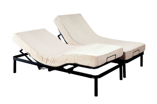 FRAMOS Black Adjustable Bed Frame - E.King Adjustable Base w/ Mattress FOA East
