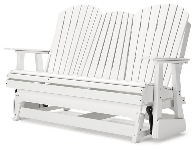 Hyland wave Outdoor Glider Loveseat Outdoor Seating Ashley Furniture