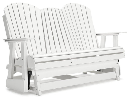 Hyland wave Outdoor Glider Loveseat - Dayton Discount Furniture