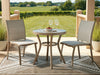 Mission Beach Outdoor Table and 2 Chairs Outdoor Chat Set Ashley Furniture