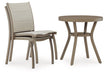 Mission Beach Outdoor Table and 2 Chairs Outdoor Chat Set Ashley Furniture