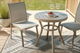 Mission Beach Outdoor Table and 2 Chairs Outdoor Chat Set Ashley Furniture