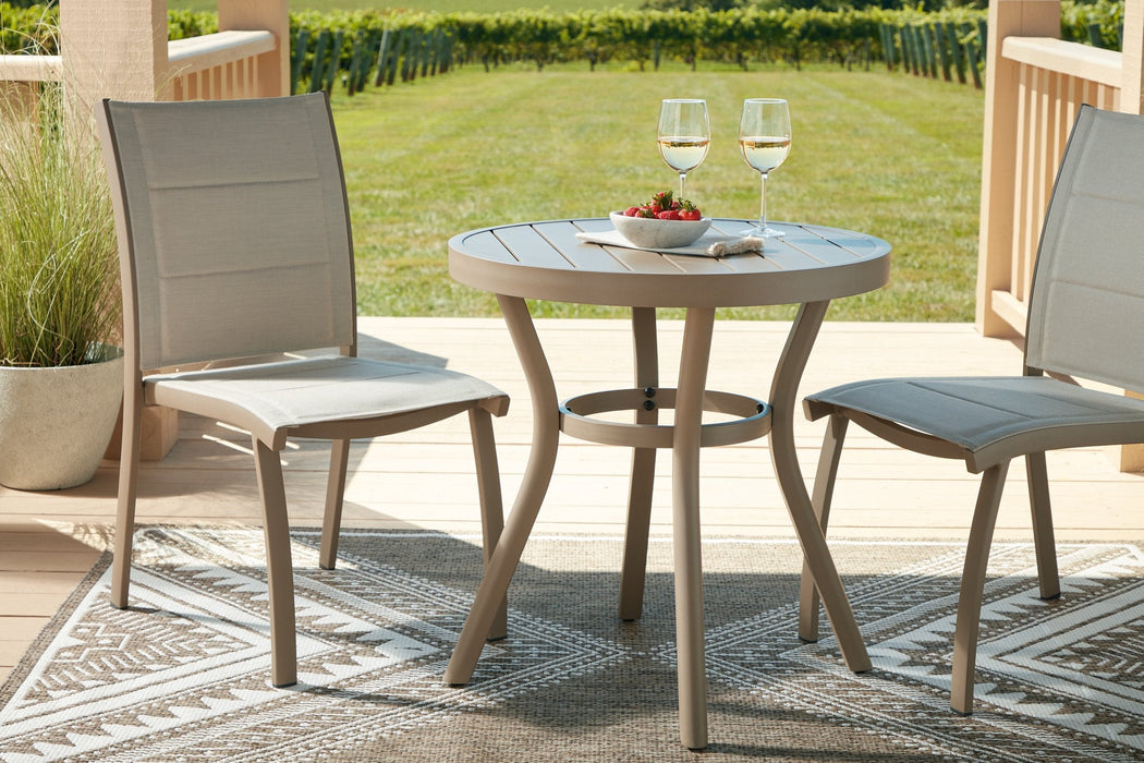 Mission Beach Outdoor Table and 2 Chairs Outdoor Chat Set Ashley Furniture