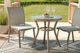 Mission Beach Outdoor Table and 2 Chairs Outdoor Chat Set Ashley Furniture