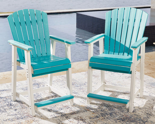 Eisely Outdoor Counter Height Bar Stool (Set of 2) Outdoor Counter Barstool Ashley Furniture