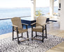 Fairen Trail Outdoor Counter Height Bar Stool (Set of 2) Outdoor Counter Barstool Ashley Furniture