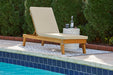 Byron Bay Chaise Lounge with Cushion Outdoor Seating Ashley Furniture