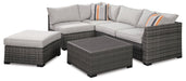Cherry Point 4-piece Outdoor Sectional Set Outdoor Seating Set Ashley Furniture