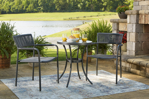 Crystal Breeze 3-Piece Table and Chair Set Outdoor Dining Set Ashley Furniture