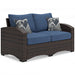 Windglow Outdoor Loveseat with Cushion Outdoor Seating Ashley Furniture
