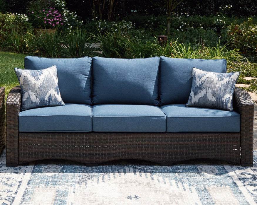 Windglow Outdoor Sofa with Cushion Outdoor Seating Ashley Furniture