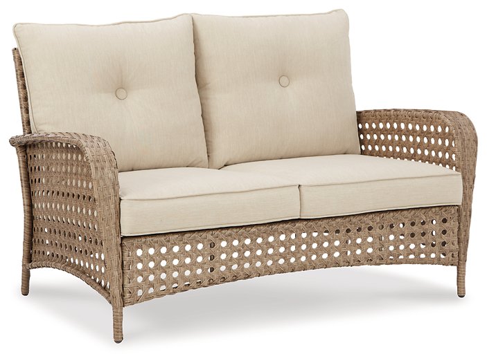 Braylee Outdoor Loveseat with Table (Set of 2) Outdoor Seating Set Ashley Furniture
