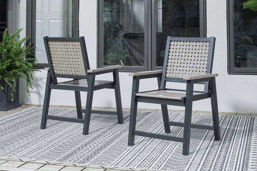 Mount Valley Arm Chair (set Of 2) Outdoor Dining Chair Ashley Furniture