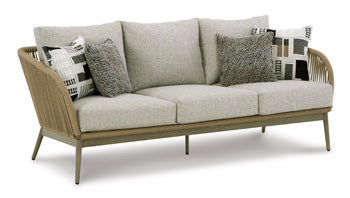 Swiss Valley Outdoor Sofa with Cushion Outdoor Seating Ashley Furniture