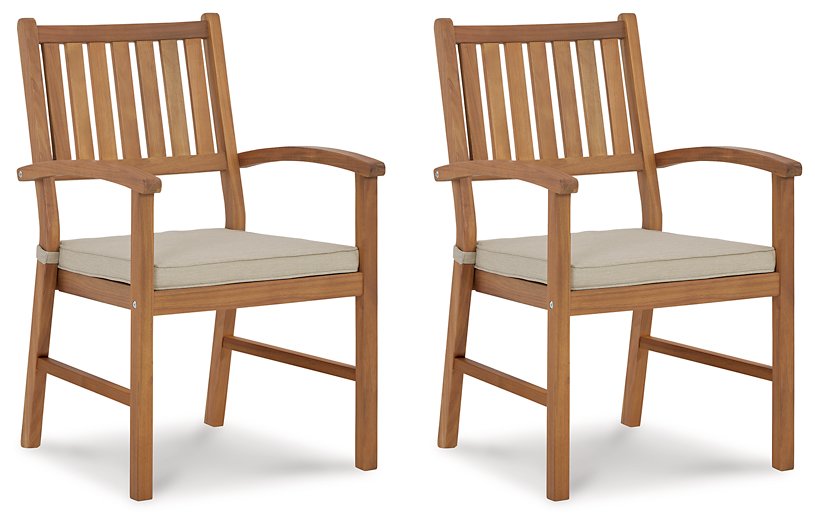 Janiyah Outdoor Dining Arm Chair (Set of 2) Outdoor Dining Chair Ashley Furniture