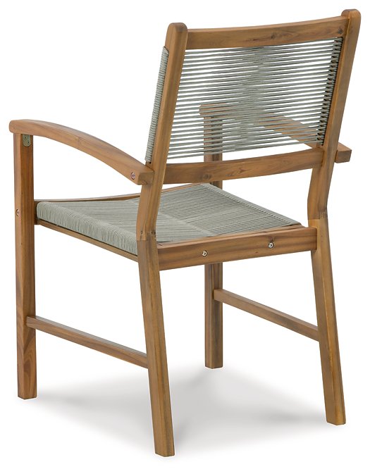 Janiyah Outdoor Dining Arm Chair (Set of 2) Outdoor Dining Chair Ashley Furniture