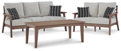 Emmeline Outdoor Seating Set Outdoor Table Set Ashley Furniture