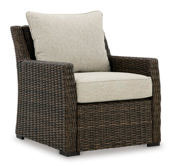 Brook Ranch Outdoor Lounge Chair with Cushion Outdoor Seating Ashley Furniture