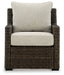 Brook Ranch Outdoor Lounge Chair with Cushion Outdoor Lounge Chair Ashley Furniture