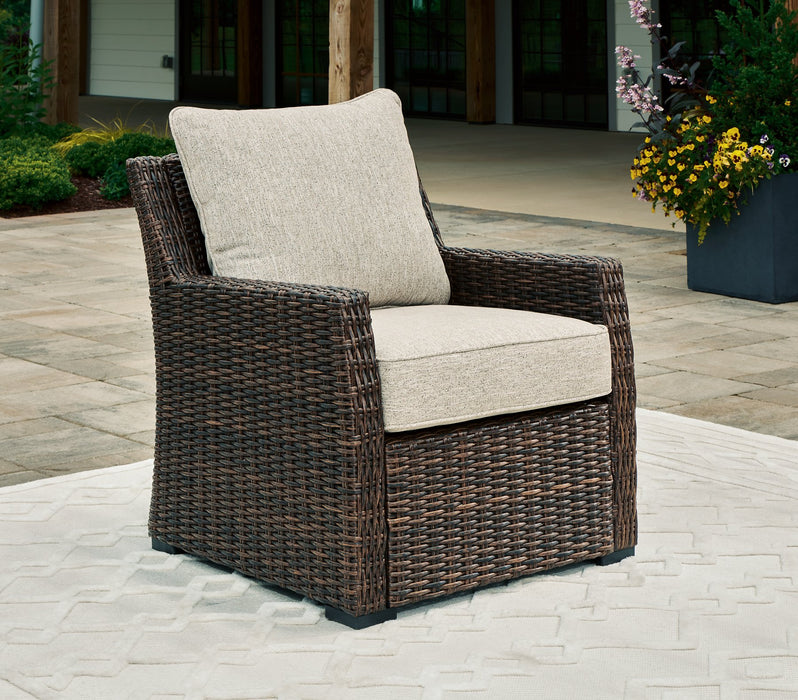 Brook Ranch Outdoor Lounge Chair with Cushion Outdoor Seating Ashley Furniture